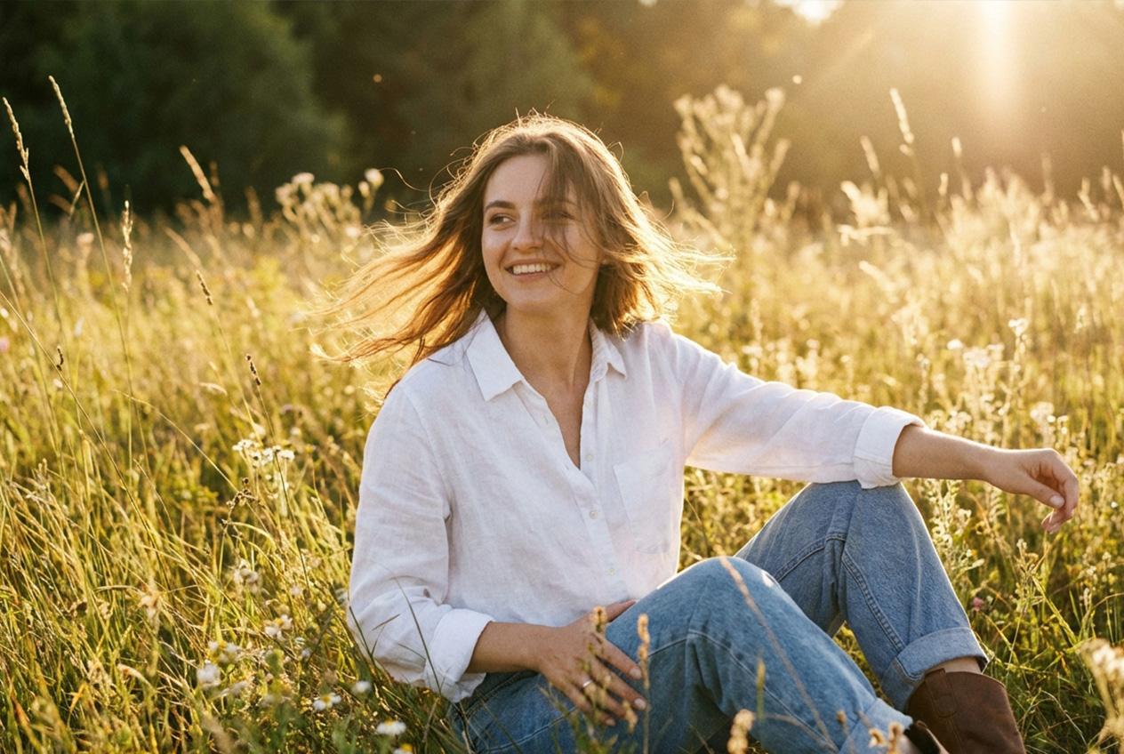 Belle femme ukrainienne souriante